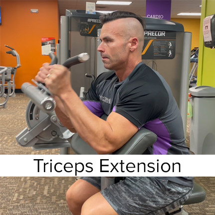 Precor Triceps Extension Machine