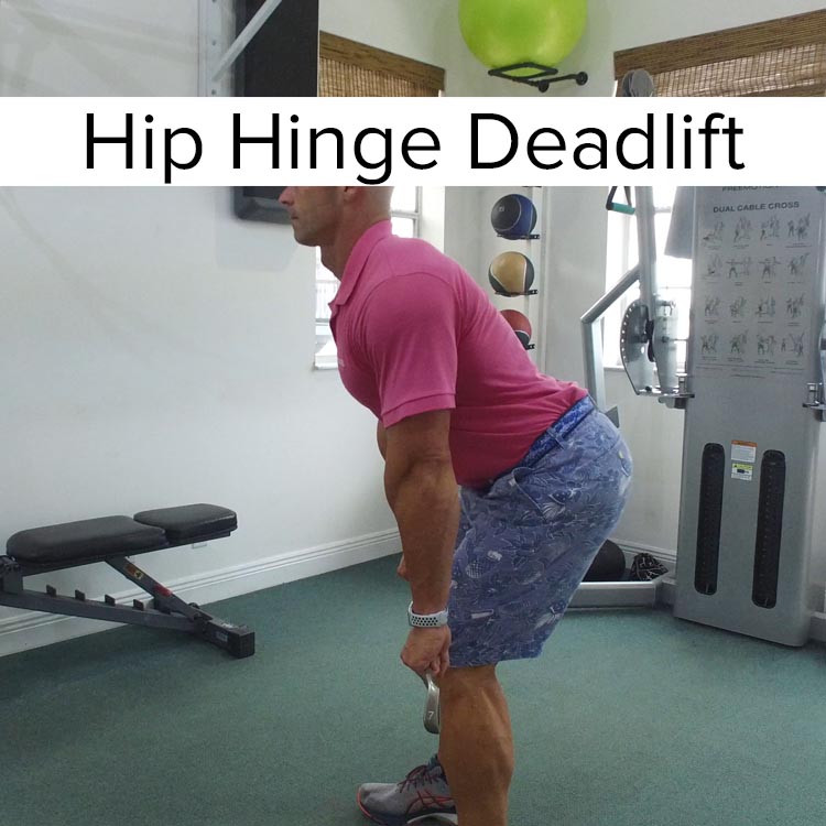 At Home Golf Fitness Training Hip Hinge Deadlift Green Physique