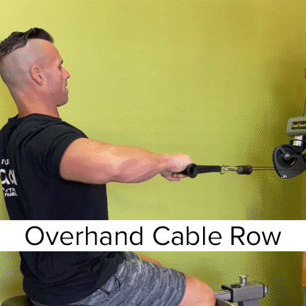 overhand cable row