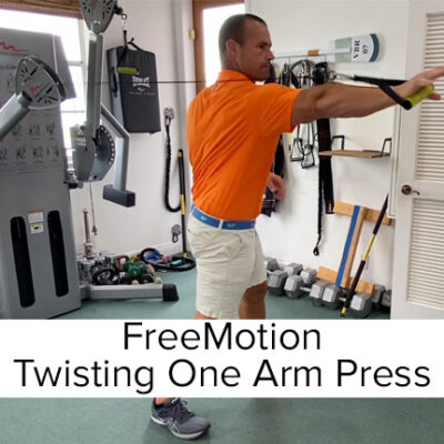 Single arm Cable Press with twist