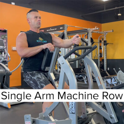 Single Arm Machine Row