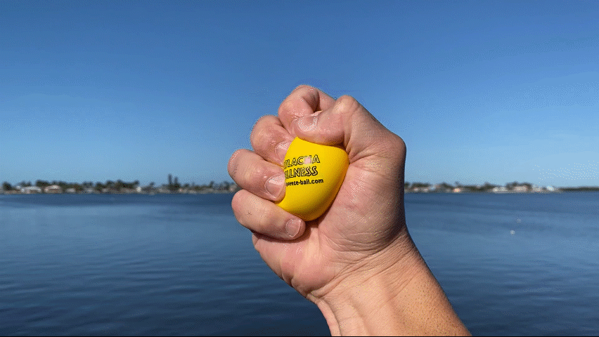 Stress Ball Squeeze Instruction