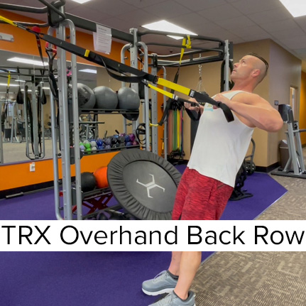TRX overhand row