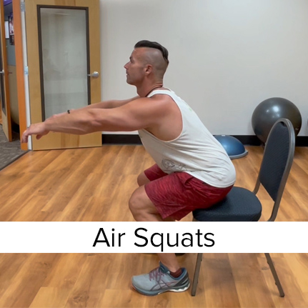 Air Squats with a Chair