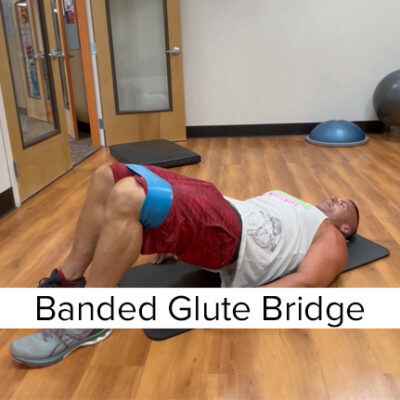 Exercise Band Glute Bridge
