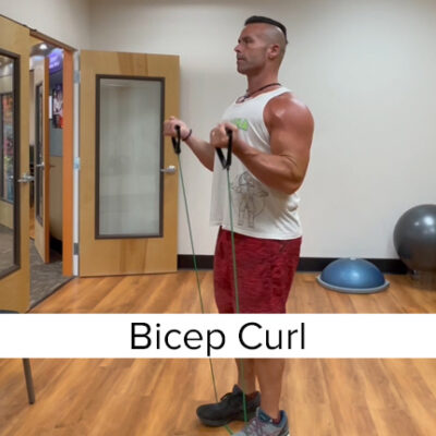 Exercise Band Bicep Curl