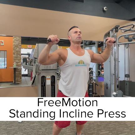 FreeMotion Standing Incline Cable Press