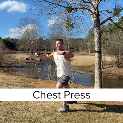 Exercise Band Chest Press