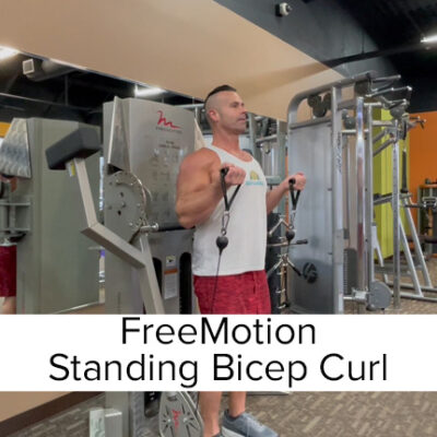Standing bicep cable curl