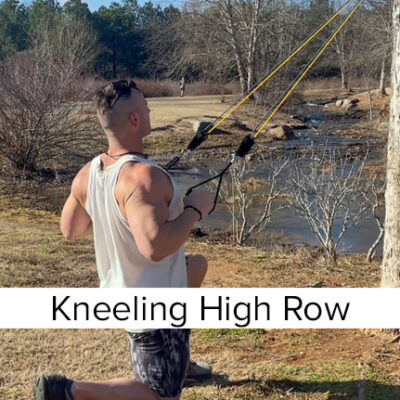 kneeling high row