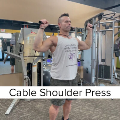 Standing Cable Shoulder Press