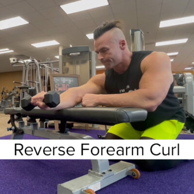 Reverse Forearm Curl with Dumbbell