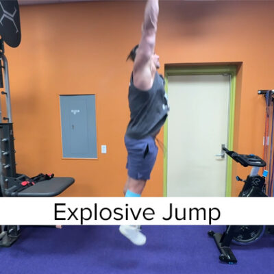 jumping for golf