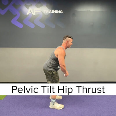 Standing Pelvic Tilt Hip Thrust