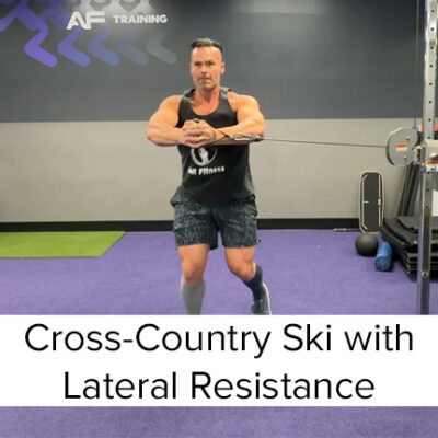 Cross-Country Ski with Anti-Rotation Resistance