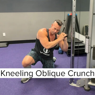 Half-Kneeling Band Oblique Crunch
