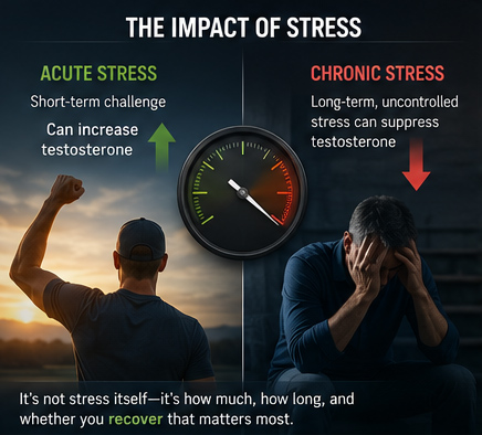 stress decreases testosterone